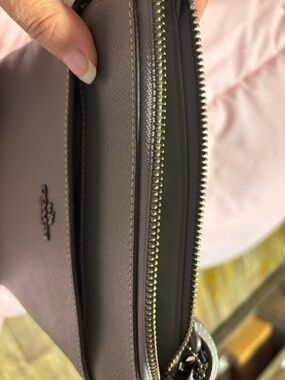 Coach Pebble Leather Crossbody Bag in Gray